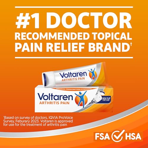 Voltaren Arthritis Pain Gel for Powerful Topical Arthritis Pain Relief with Diclofenac - NEW Easy Open Cap - 100 g Tube And 20 g Travel Size Tube Voltaren Au supplements