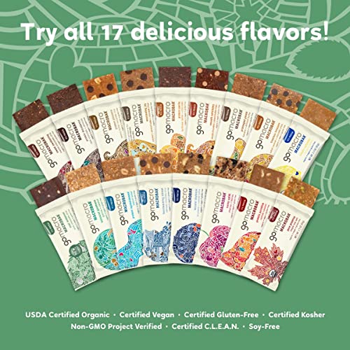 GoMacro MacroBar Organic Vegan Protein Bars - Mint Chocolate Chip, 2.3 Ounce Bars GoMacro Au supplements