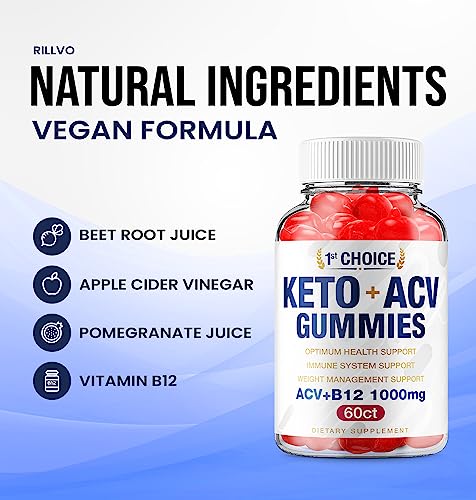 (2 Pack) 1st Choice Keto ACV Weight Loss Gummies Keto First Choice ACV Advanced Formula RillvoUS supplements