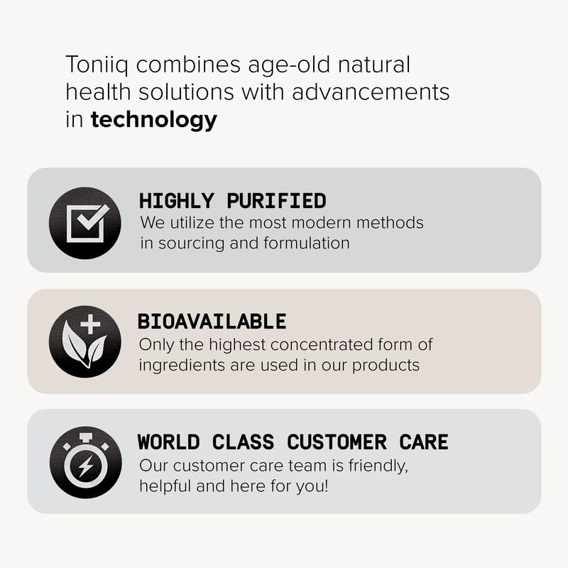 Toniiq Fadogia Agrestis - Ultra High Potency 30:1 Extract - 1200mg Per Serving - Highly Concentrated - Third-Party Lab Tested - 120 Capsules Toniiq Au supplements