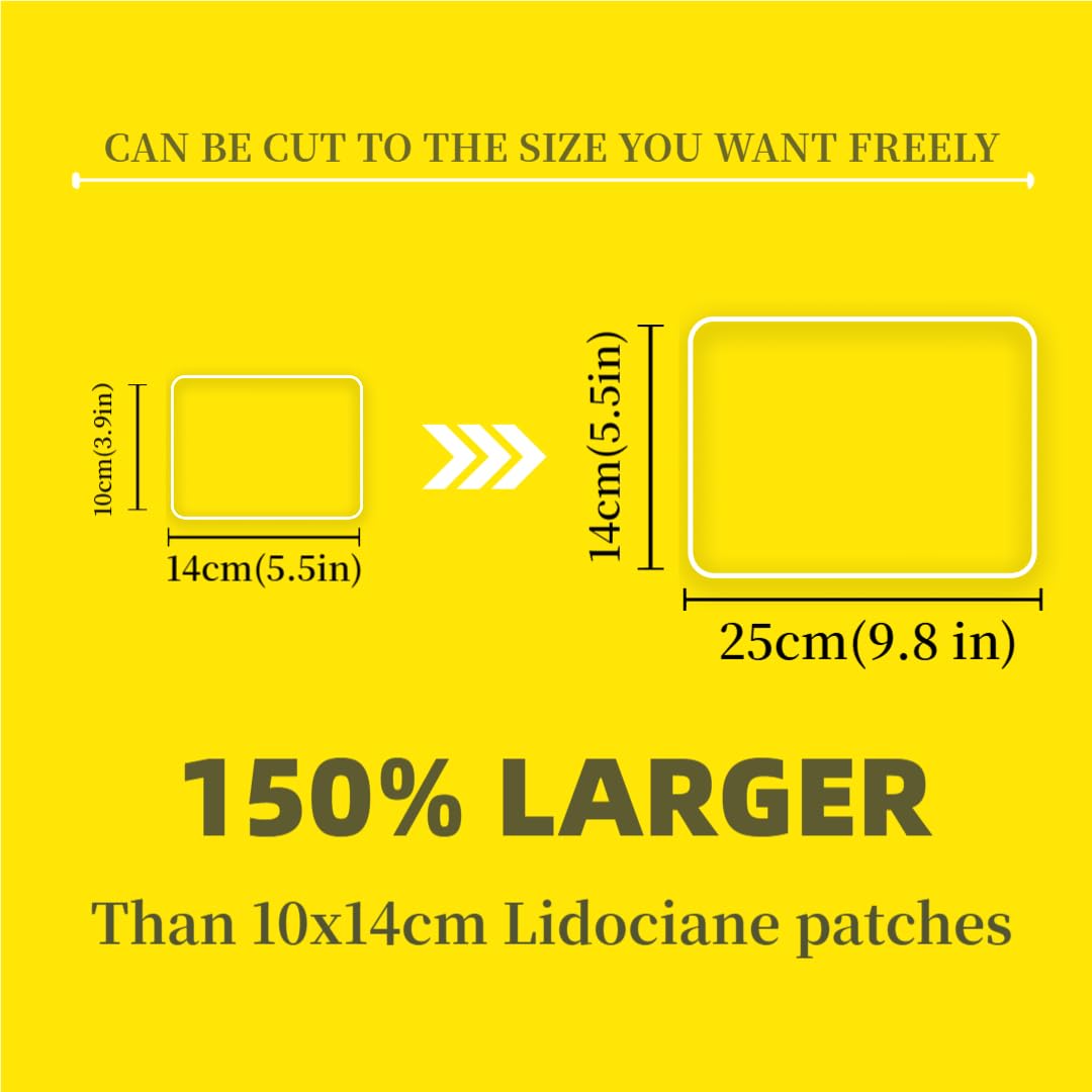 CARELAND 4% Extra Large Lidocaine Patches Maximum Strength Pain Relief Patch XL for Back & Shoulder,Back Pain Relief Products Patches & Flexible Fabric Numbs Away Pain, 6 Ct. CARELAND Au supplements