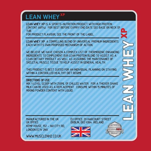 MuscleNh2 Lean Whey XP Diet Whey Protein Powder, Low Fat and Sugar, High Protein MuscleNh2 Au supplements