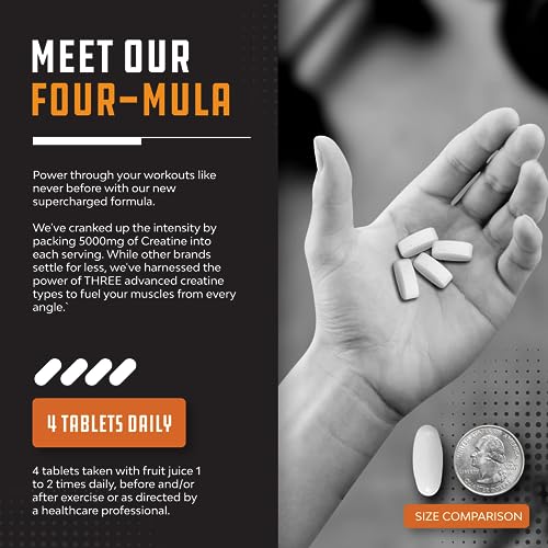 High Strength Tri Phase Creatine Pills - Muscle Mass Gainer and Muscle Recovery Creatine Natures Craft Au supplements