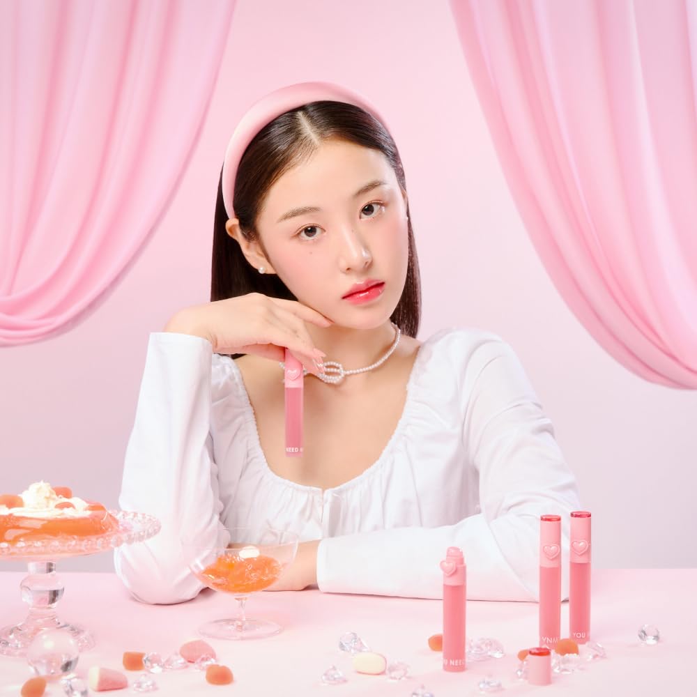 YNM Heart Jelling Tint, PEPPER JELLING, Silicone Lip Brush Included, K-Beauty, Non-Sticky, Moisturizing, Smudge-Proof, Korean Lip Tint, Long-Lasting, Vivid Color, 0.09 oz YNM Au supplements