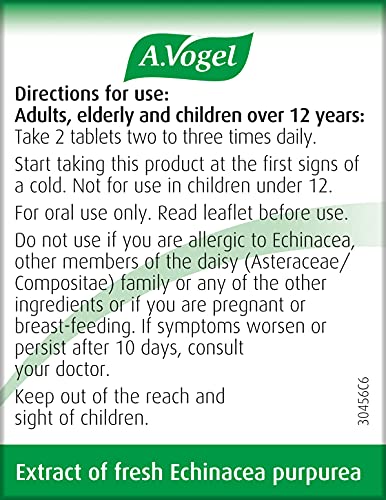 A.Vogel Echinaforce Echinacea Tablets | Relieves Cold & Flu Symptoms by Strengthening A.Vogel Au supplements