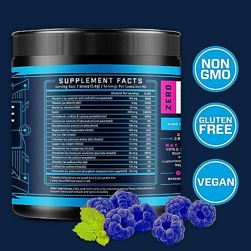 KEY NUTRIENTS Multivitamin Electrolytes Powder No Sugar - Tempting Blue Raspberry KEY NUTRIENTS Au supplements