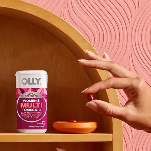OLLY Ultra Women's Multi Softgels, Overall Health and Immune Support, Omega-3s, Iron, Vitamins A, D, C, E, B12, Daily Multivitamin OLLY Au supplements