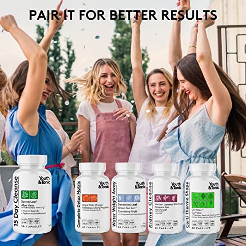 Youth & Tonic 15 Day Colon Cleanser & Detox for Waste Loss to Feel Lighter Youth & Tonic Au supplements