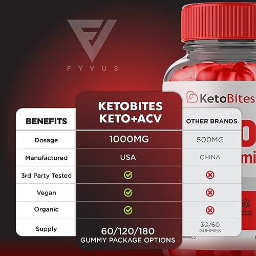 (3 Pack) Keto Bites ACV Gummies, KetoBites Keto ACV Gummies Advanced Weight Loss Fyvus Au supplements