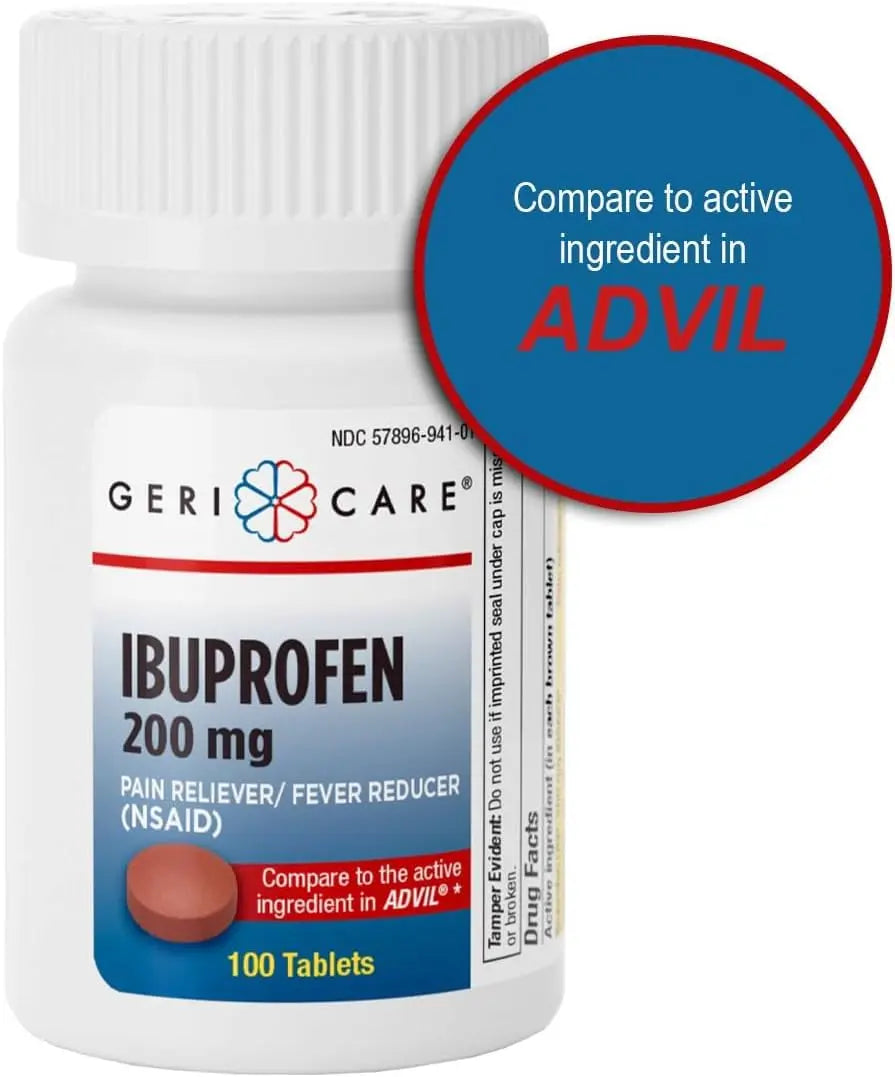 Geri Care IBUPROFEN Pain Relief Tablets (100 Count) GeriCare Au supplements
