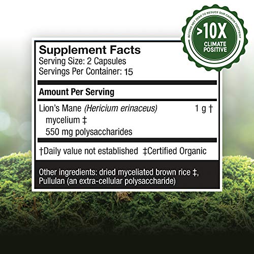 Host Defense, Lion's Mane Capsules, Promotes Mental Clarity, Focus and Memory Host Defense Au supplements
