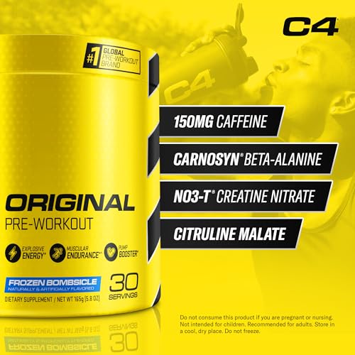 Cellucor C4 Original Pre Workout Powder Frozen Bombsicle Sugar Free Preworkout Cellucor Au supplements