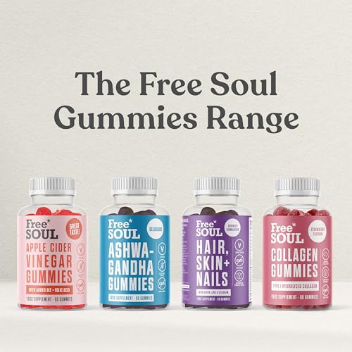 Collagen Gummies, Marine Collagen Supplement with Effective Type 1 Hydrolysed Collagen Peptides Free Soul Au supplements