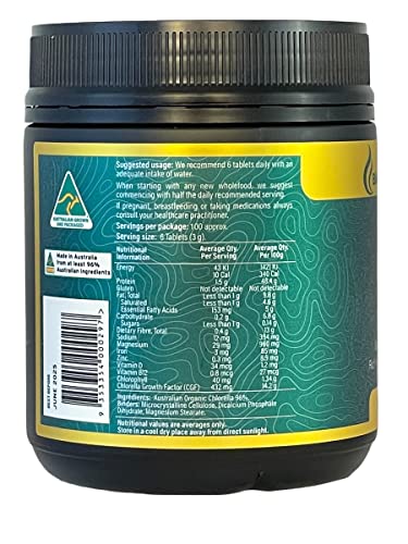 BioGenesis Chlorella Tablets, 600 Tablet Count (500mg) Biogenesis Au supplements