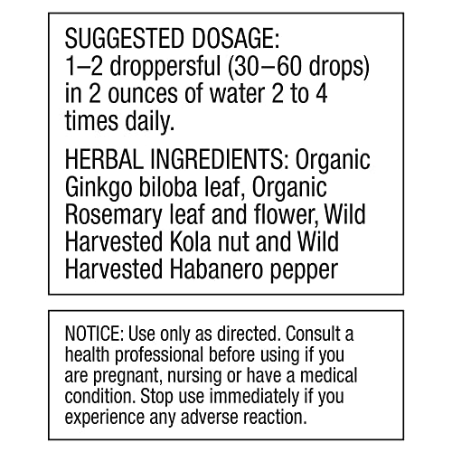 Brain Formula 2 oz. - Vegan and Wild-Harvested | Stimulates Circulation and and Improved Dr. Schulze's Au supplements