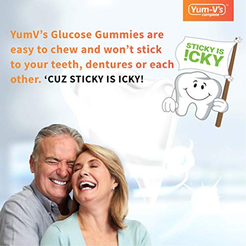 YumVs Complete Glucose Gummies, Raspberry Flavor, (60 Ct); Chewable YUM-V'S Au supplements