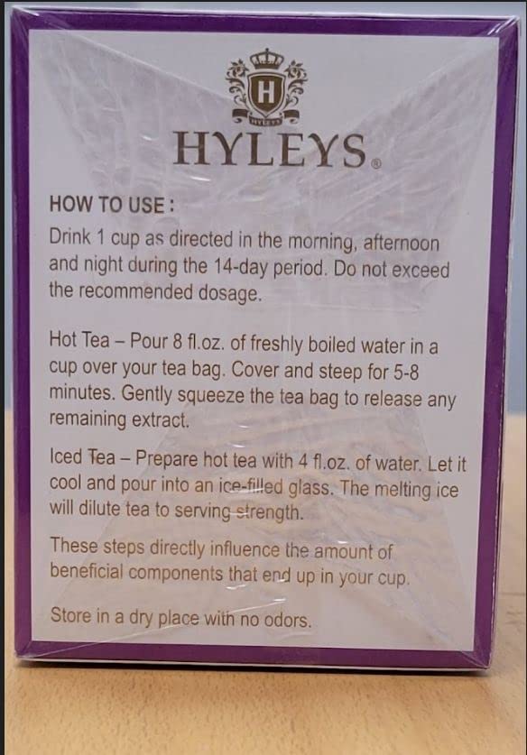 Hyleys 14 Day Weight Loss Tea - 42 Tea Bags (1 Pack), Detox Tea for Cleanse HYLEYS Au supplements