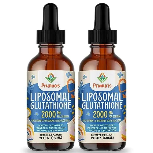 2000MG Liposomal Glutathione Liquid, 98% Absorption, Glutathione Liquid Supplement PrunucisAU supplements