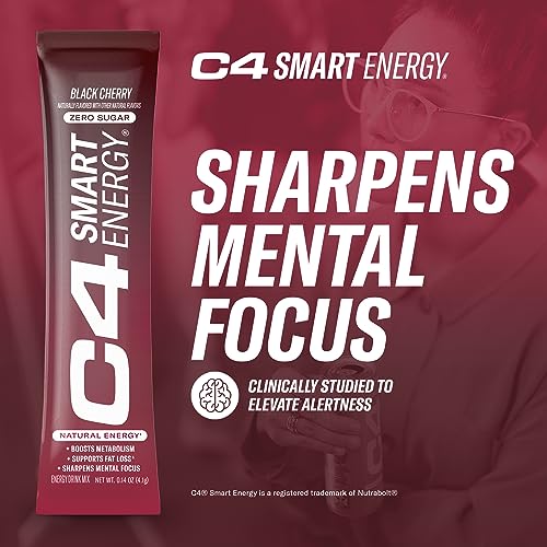 C4 Smart Energy Powder Stick Packs - Sugar Free Performance Fuel & Nootropic Brain Cellucor Au supplements