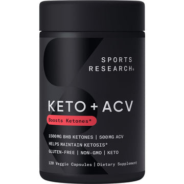 Sports Research® Keto ACV Capsules - Diet Kit System with 500mg of Apple Cider Vinegar Sports Research Au supplements