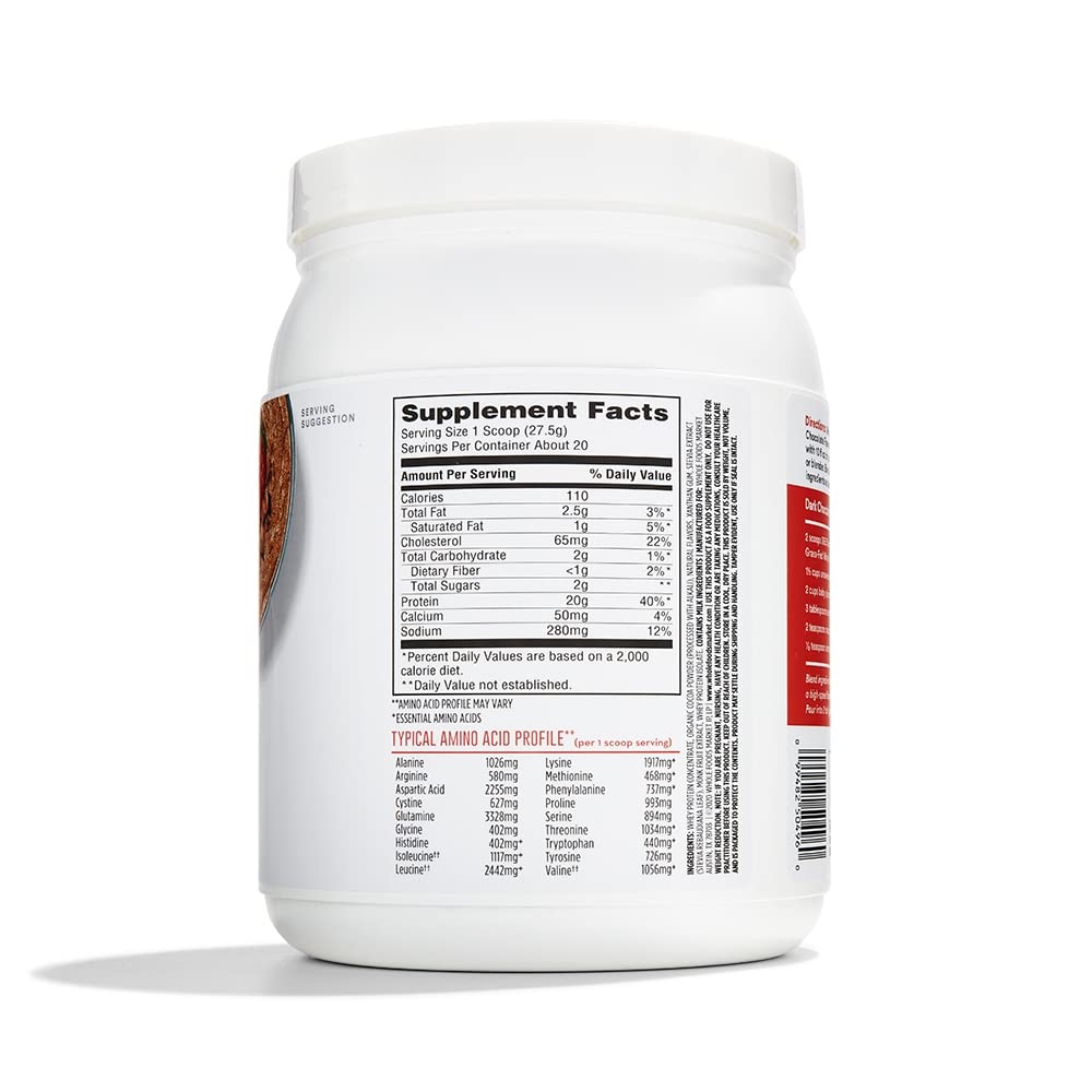 365 by Whole Foods Market, Chocolate Grass Fed Whey Protein, 19.4 Ounce 365 by Whole Foods Market Au supplements