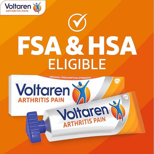 Voltaren Arthritis Pain Relief Gel, Diclofenac Sodium, 1% (NSAID), Clinically Proven Powerful Pain Reliever with Easy Open Flip Top Cap, No Prescription Needed, 5.3oz Voltaren Au supplements