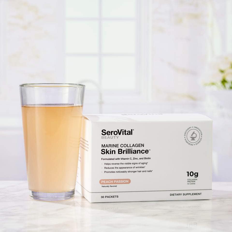 Serovital Skin Brilliance Marine Collagen – Hydrolyzed Marine Collagen Peptides Serovital Au supplements