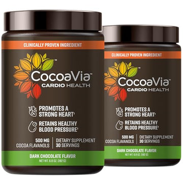 CocoaVia Cardio Health Cocoa Powder, 60 Servings, 500mg Cocoa Flavanols CocoaVia Au supplements
