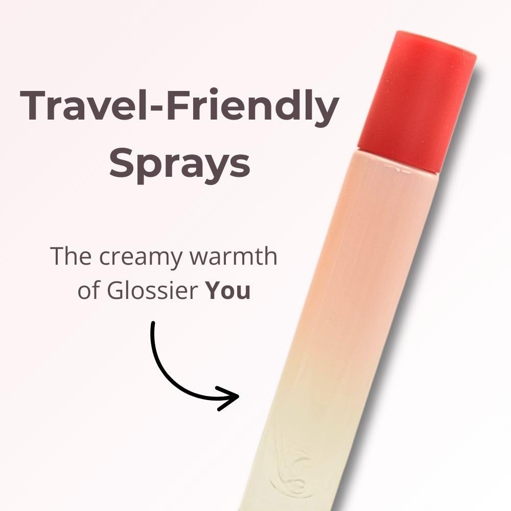 Glossier You Discovery Travel Perfume Spray Gift Set - Limited Edition Trio: Warm Clean, Serene Woody, Dreamy Gourmand Scents - You, Doux, Rêve. Glossier Au supplements