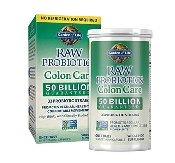Garden of Life RAW Probiotics Colon Care Shelf Stable - 50 Billion CFU Guaranteed Garden of Life Au supplements