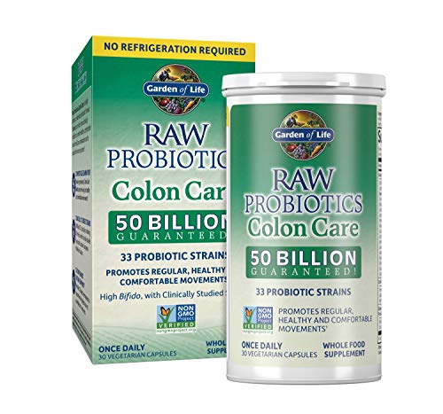Garden of Life RAW Probiotics Colon Care Shelf Stable - 50 Billion CFU Guaranteed Garden of Life Au supplements