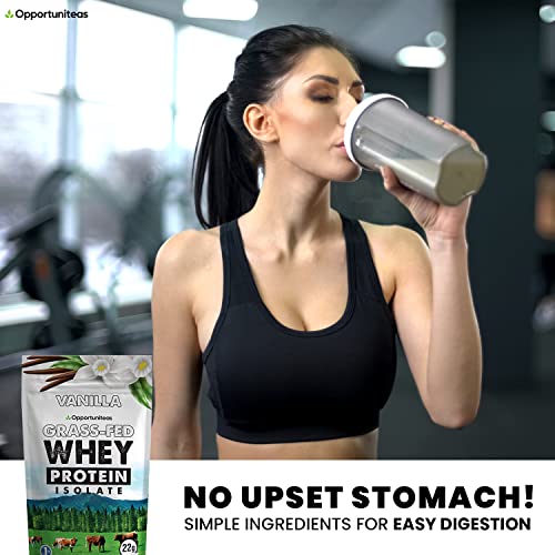 Opportuniteas Vanilla Whey Protein Powder - Grass Fed Whey Isolate + Real Sugar & Vanilla Opportuniteas Au supplements