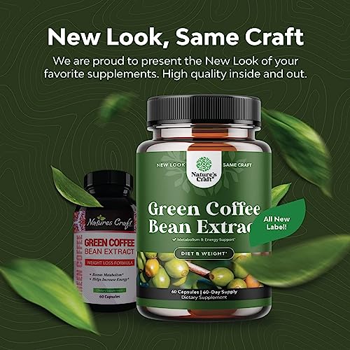 Pure Green Coffee Bean Extract Supplement – Best for Weight Loss Appetite Suppressant Natures Craft Au supplements