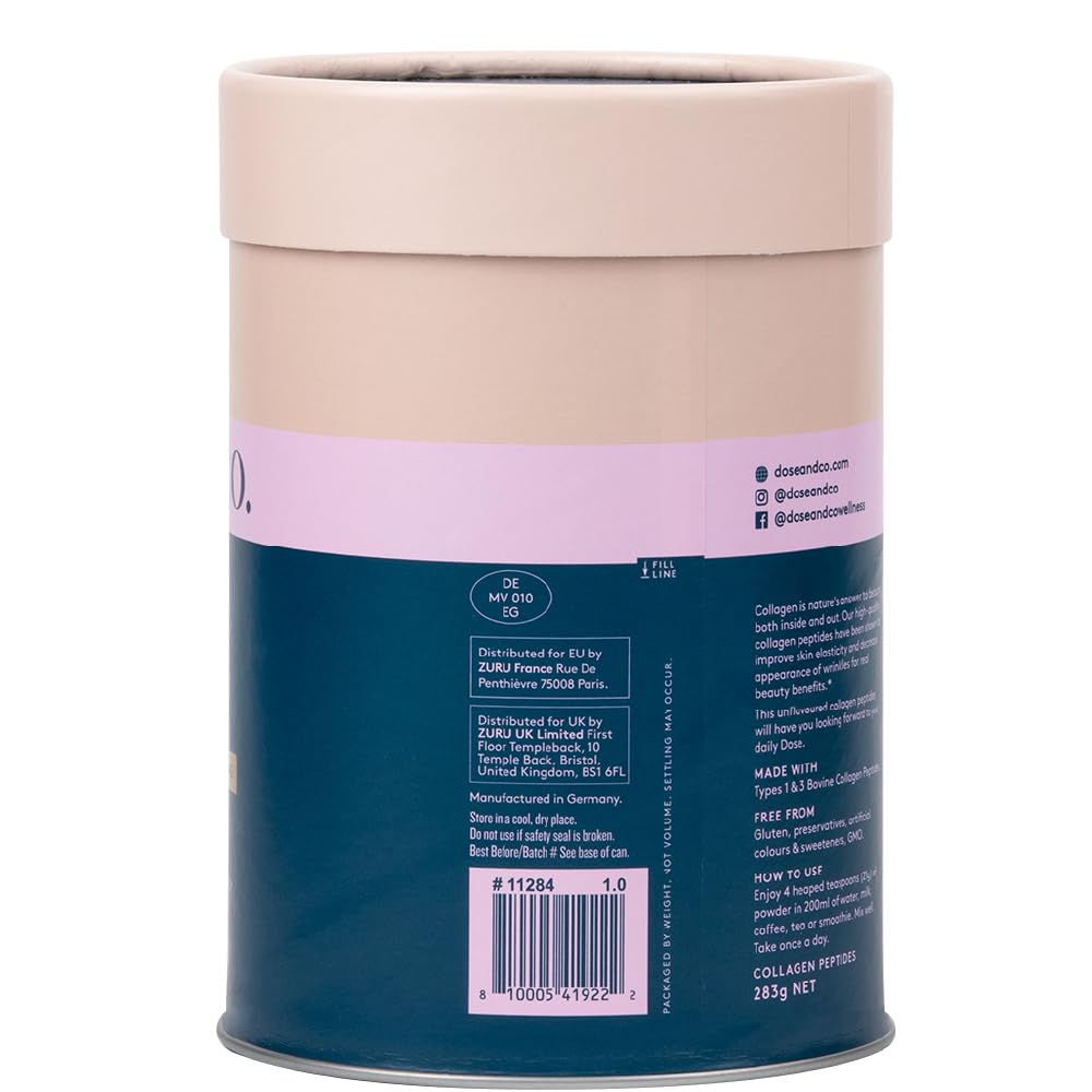 Dose & Co Pure Collagen Peptides, Unflavoured - 283g Powder Supplement DOSE & CO Au supplements