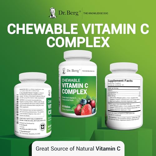 Dr. Berg's Vitamin C Complex Whole Food (60 Chewable) 100% Natural Vitamin C from Dr. Berg Nutritionals Au supplements