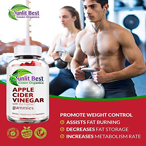 Apple Cider Vinegar Gummies Vitamins with The Mother, Delicious Immunity, Gluten Free Sunlit Best Green Organics Au supplements