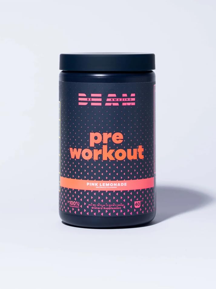 BEAM Be Amazing Vegan Pre-Workout Powder | Energy Booster Powdered Drink with All BEAM Au supplements