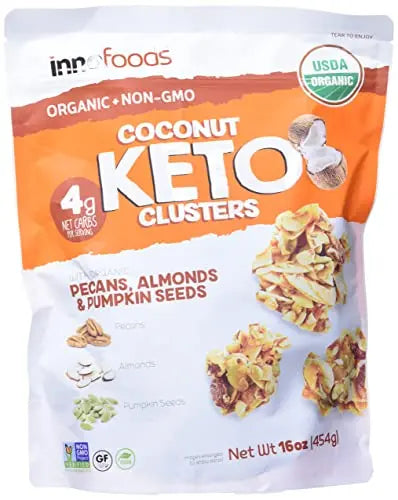 Inno Foods Organic Coconut Keto Cluster (Net Wt 16 Ounce ) Inno Foods uk supplements