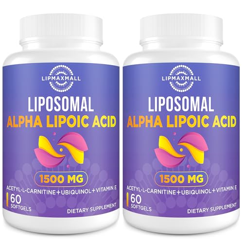 Liposomal Alpha Lipoic Acid 1500mg - with Acetyl-L-Carnitine 900mg & Ubiquinol 100mg lipmaxmall Au supplements