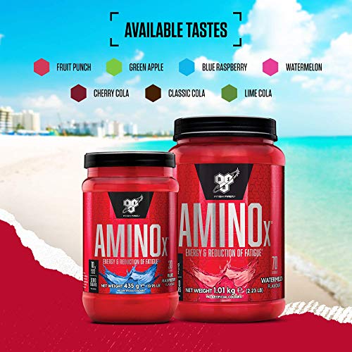 BSN Nutrition Amino X Supplement with Vitamin D, Vitamin B6 and Amino Acids, Green BSN Au supplements