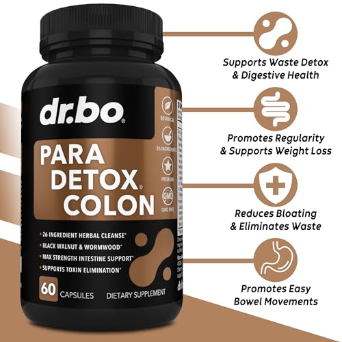 Colon Cleanse Pills Body Detox - Intestinal Guard Cleanser for Stomach - Natural Weight DR. BO Au supplements