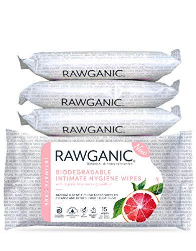 RAWGANIC Gentle Organic Intimate Hygiene Feminine Wipes, Hypoallergenic, Alcohol Free Rawganic Au supplements