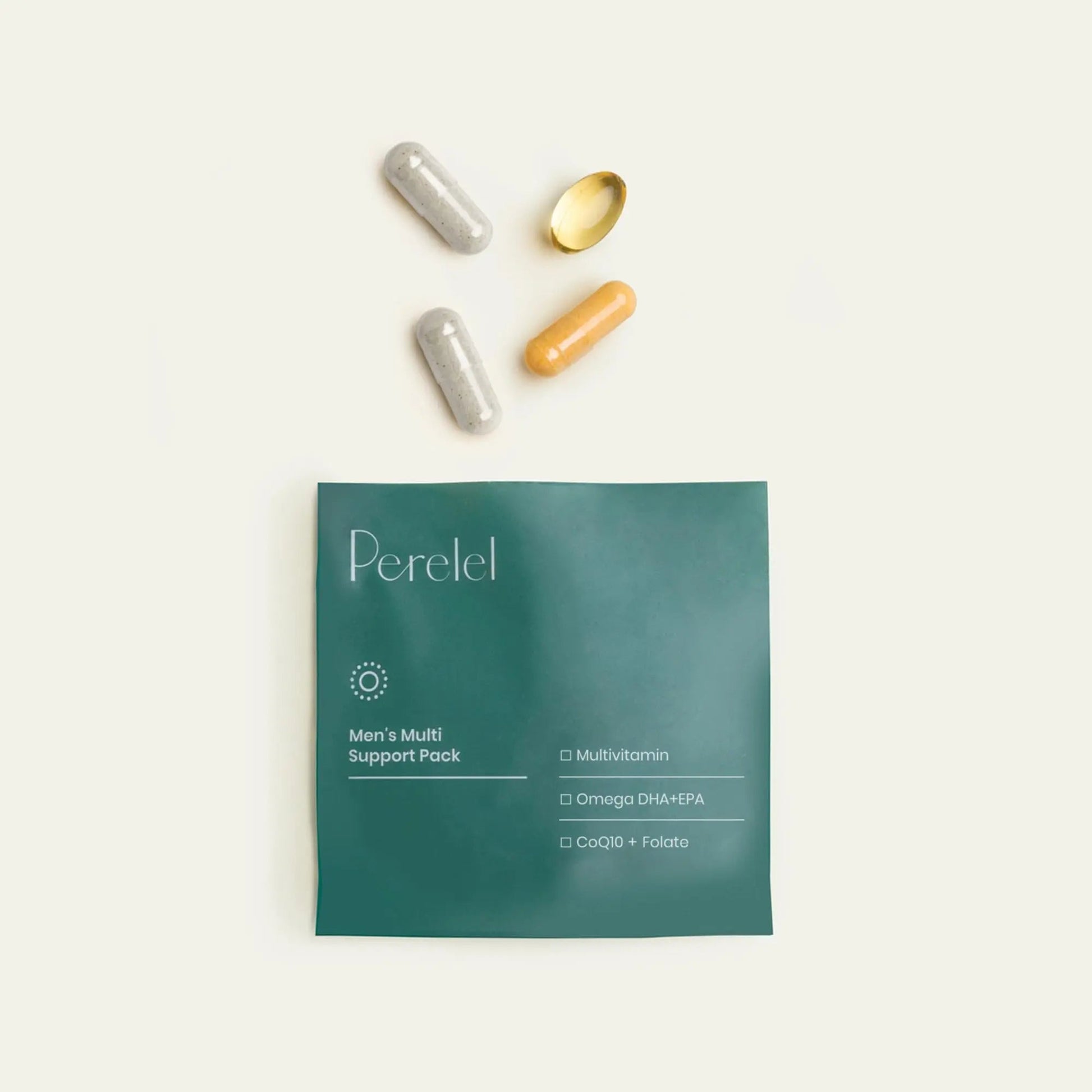 Perelel Men’s Multi Support Pack, Daily Multivitamin with Magnesium, Omega 3, CoQ10 & Folate, Nutritional Support Perelel Au supplements