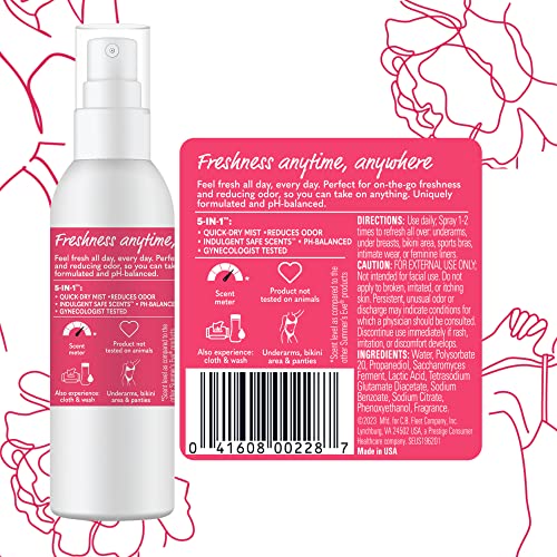Summer's Eve Refresher Mist, Feminine Spray Reduces Odor, Blissful Escape, Body Spray for Women Summer's Eve Au supplements