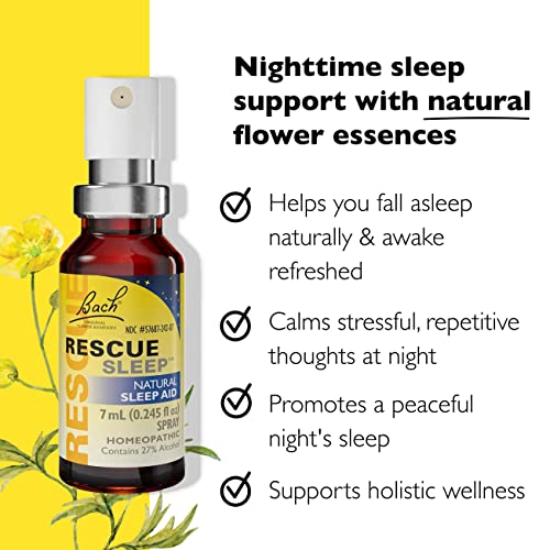 Day & Night Bundle, Bach RESCUE REMEDY Spray, Natural Stress Relief [and] RESCUE SLEEP Spray RESCUE Au supplements