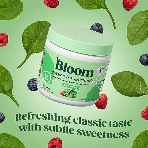 Bloom Nutrition Super Greens Powder Smoothie & Juice Mix (Original) Bloom Nutrition Au supplements