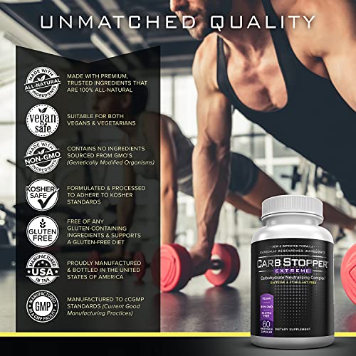 Carb Stopper Extreme (3 Bottles Maximum Strength, Natural Carbohydrate and Starch Carb Stopper Extreme Au supplements