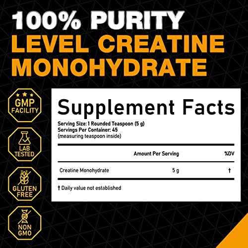Rep N Roll Micronized Creatine Powder, 45 Serv., Creatine Monohydrate 5000 MG Rep N Roll Au supplements